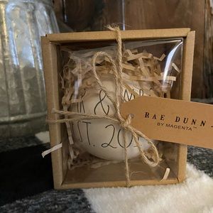 New Rae Dunn Christmas Ornament Mr. Mrs. 2019